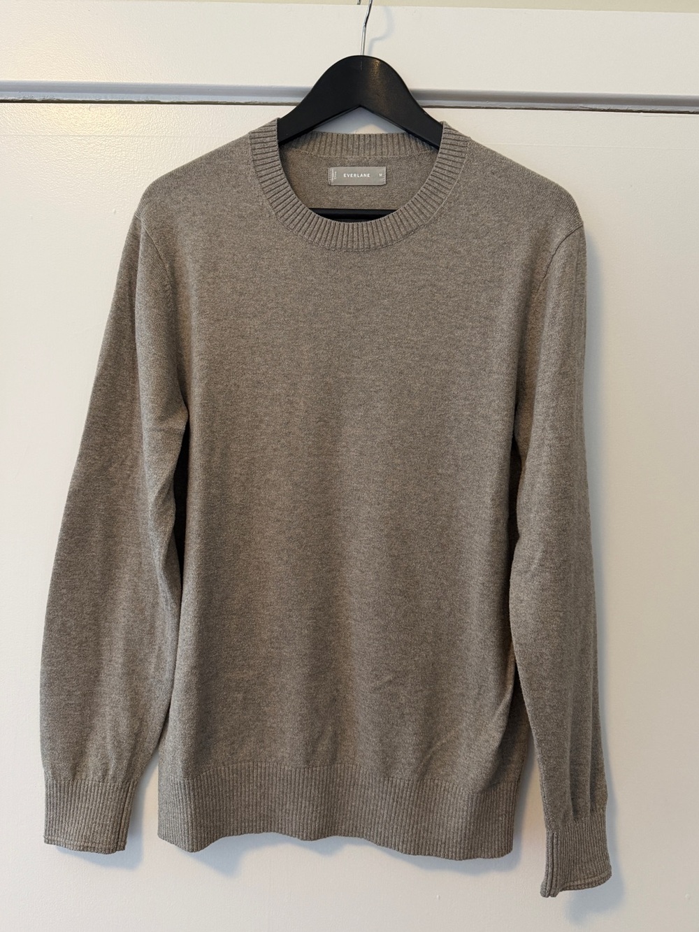 Everlane Men's Crewneck Sweater — Light Heather Gray